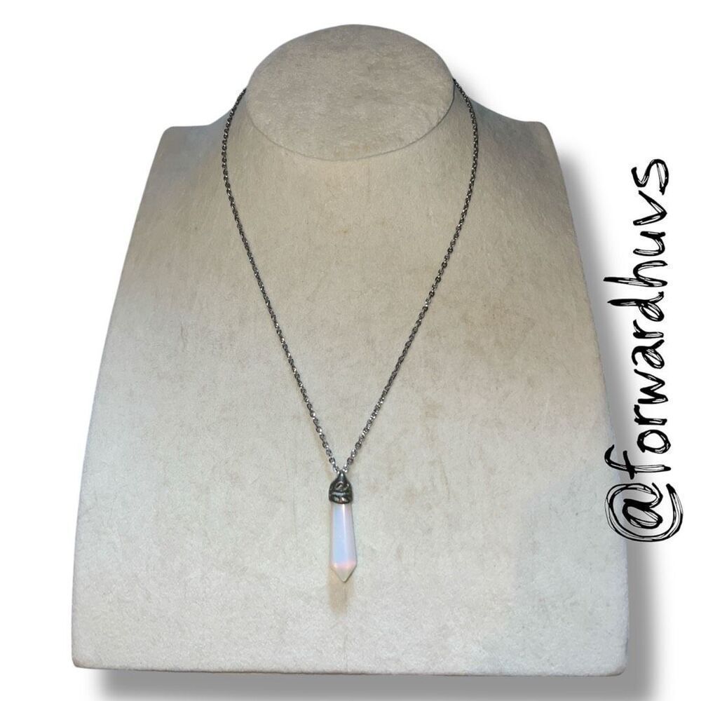 Bundle Sale 3 for $15 | Iridescent Crystal Point Pendant Necklace